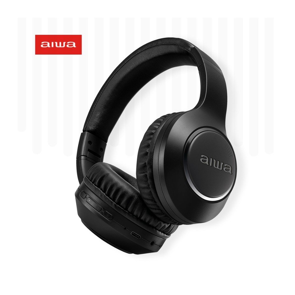 Headphone AIWA, Bluetooth 5.4, Cancelamento de Ruído ANC, Preto - AWS-( Balão.info)-04-B - foto 2