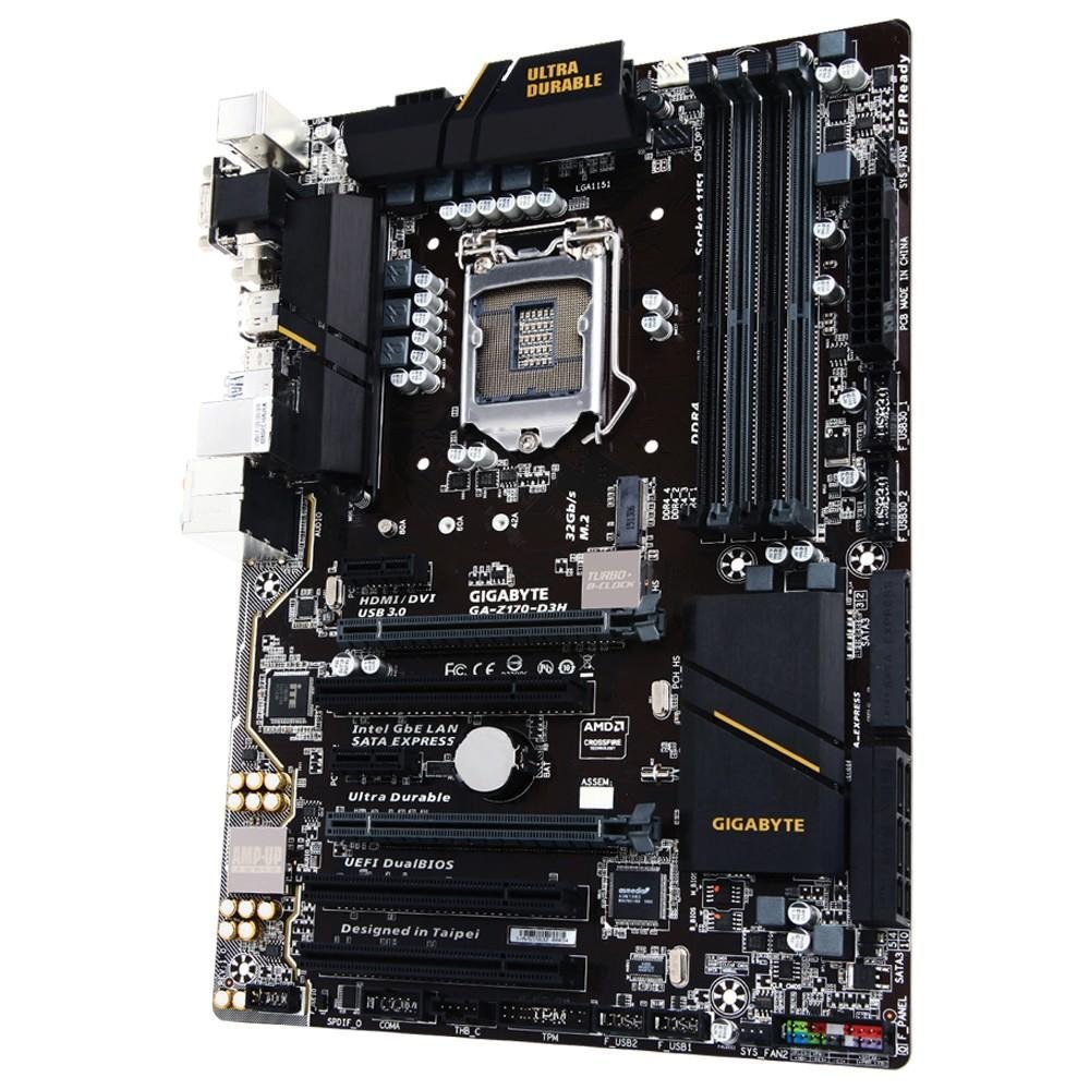 Placa-Mãe Gigabyte GA-Z170-D3H, Intel LGA 1151, ATX, DDR4