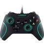 Controle Warrior  PC/Xbox 360 Preto e Verde com Led Verde - JS079