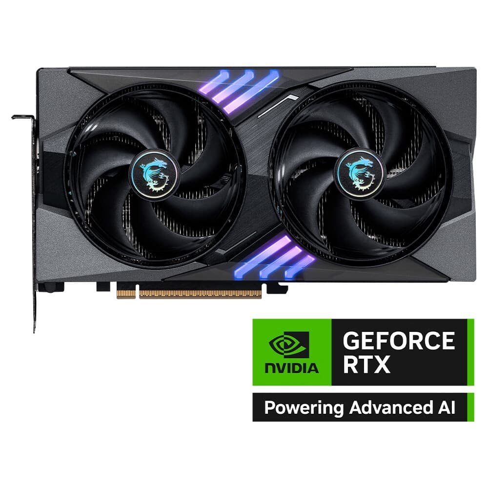 Imagem 2 de 9 do produto Placa de Vídeo MSI RTX 5060 Ti 8G GAMING OC NVIDIA GeForce, 8GB GDDR7, 128-bit, 2662 MHz, FP4 e DLSS 4, Ray Tracing - G506T-8GC
