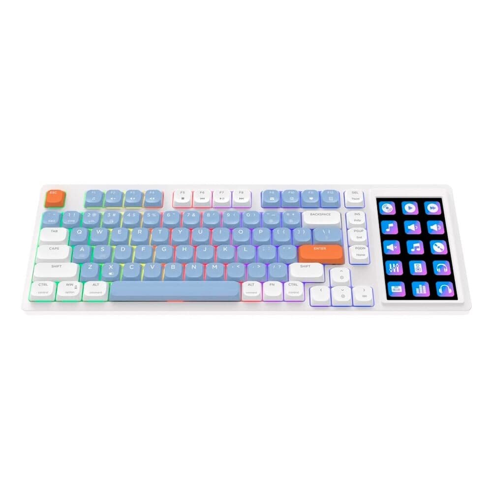 Teclado Mecânico Gamer Ajazz ( Balão.info), USB-C, Branco, Azul e Laranja - ( Balão.info - foto 5