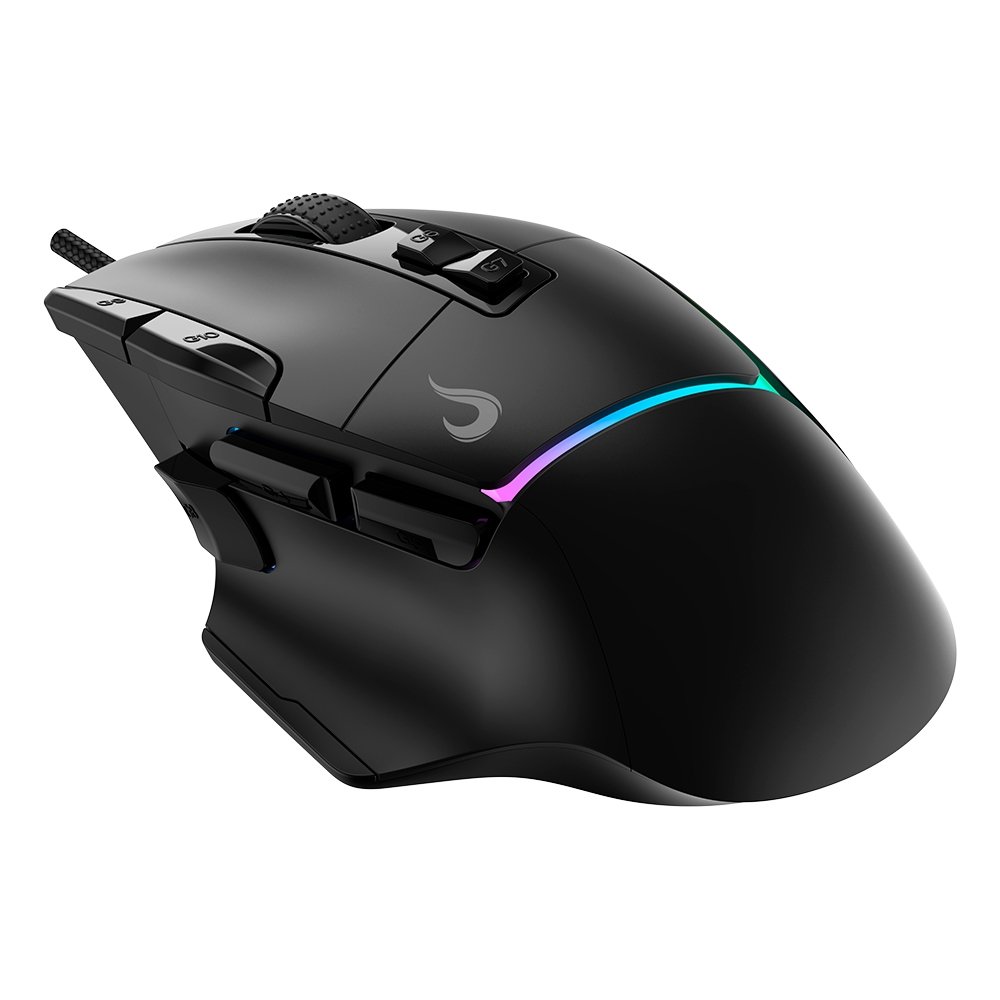 Imagem 5 de 5 do produto Mouse Gamer Rise Mode Laser Pro Black RGB, 16000 DPI, 10 Botões, Preto - RM-MG-LP-B