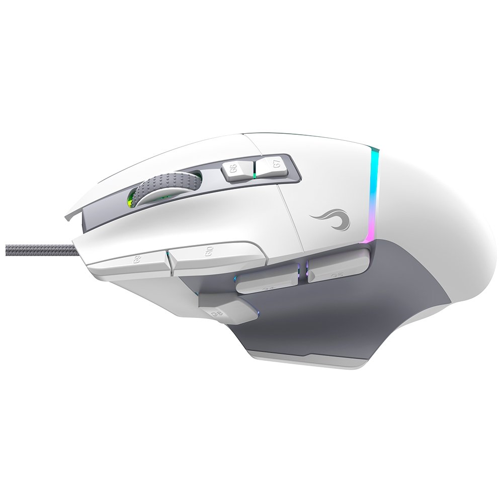Mouse Gamer Rise Mode Laser Pro White RGB, 16000 DPI, 10 Botões, Branco - RM-MG-LP-W - view 3