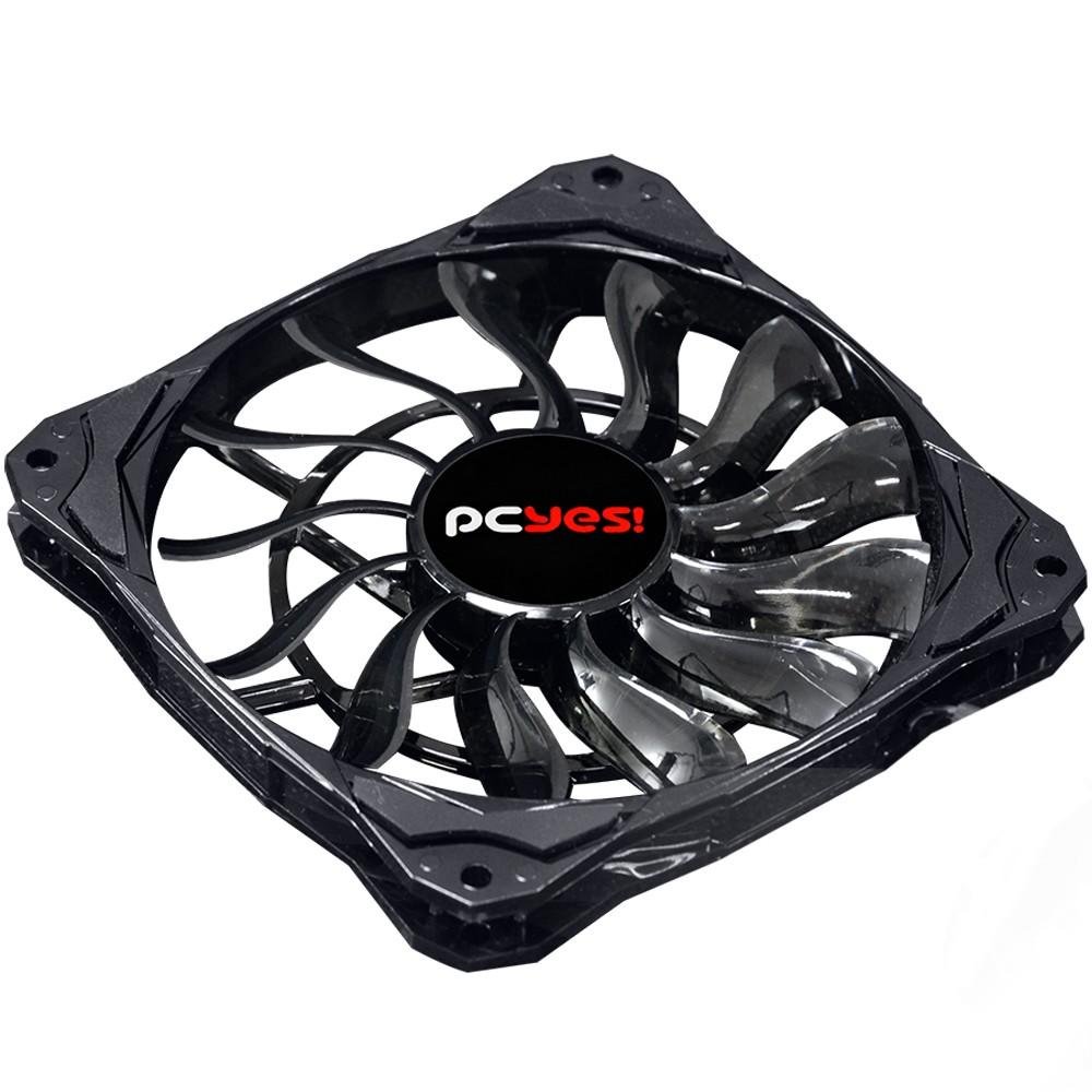 Cooler FAN PCYES Fury F3 Preto 120mm sem LED Slim – F3120SL
