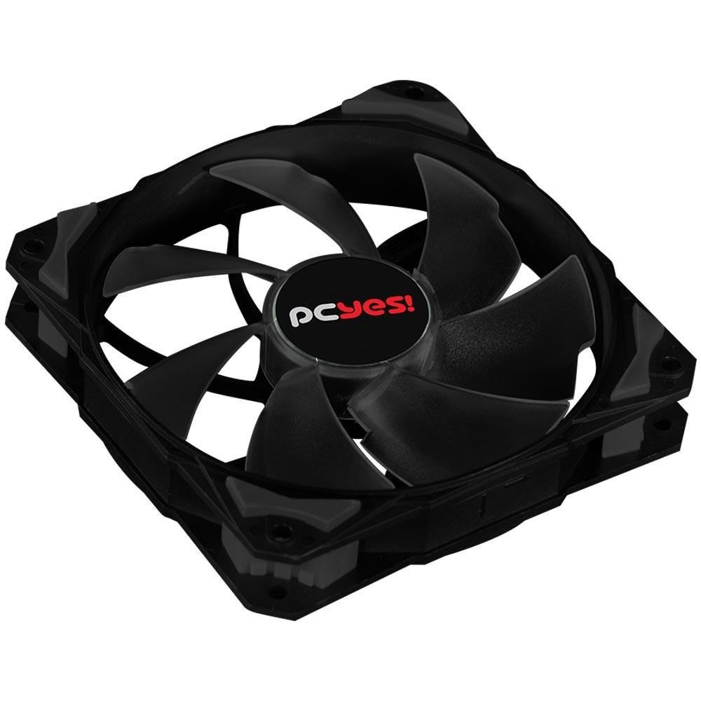 Imagem 2 de 4 do produto Cooler FAN PCYES Fury F4 Preto 120mm sem LED – F4120PT