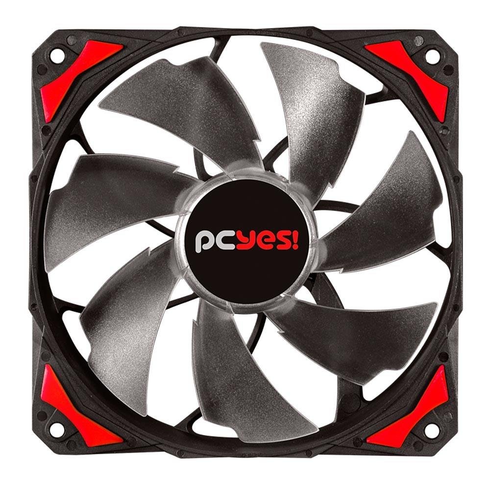 Imagem 3 de 4 do produto Cooler FAN PCYES Fury F5 Vermelho 120mm LED Vermelho – F5120LDVM