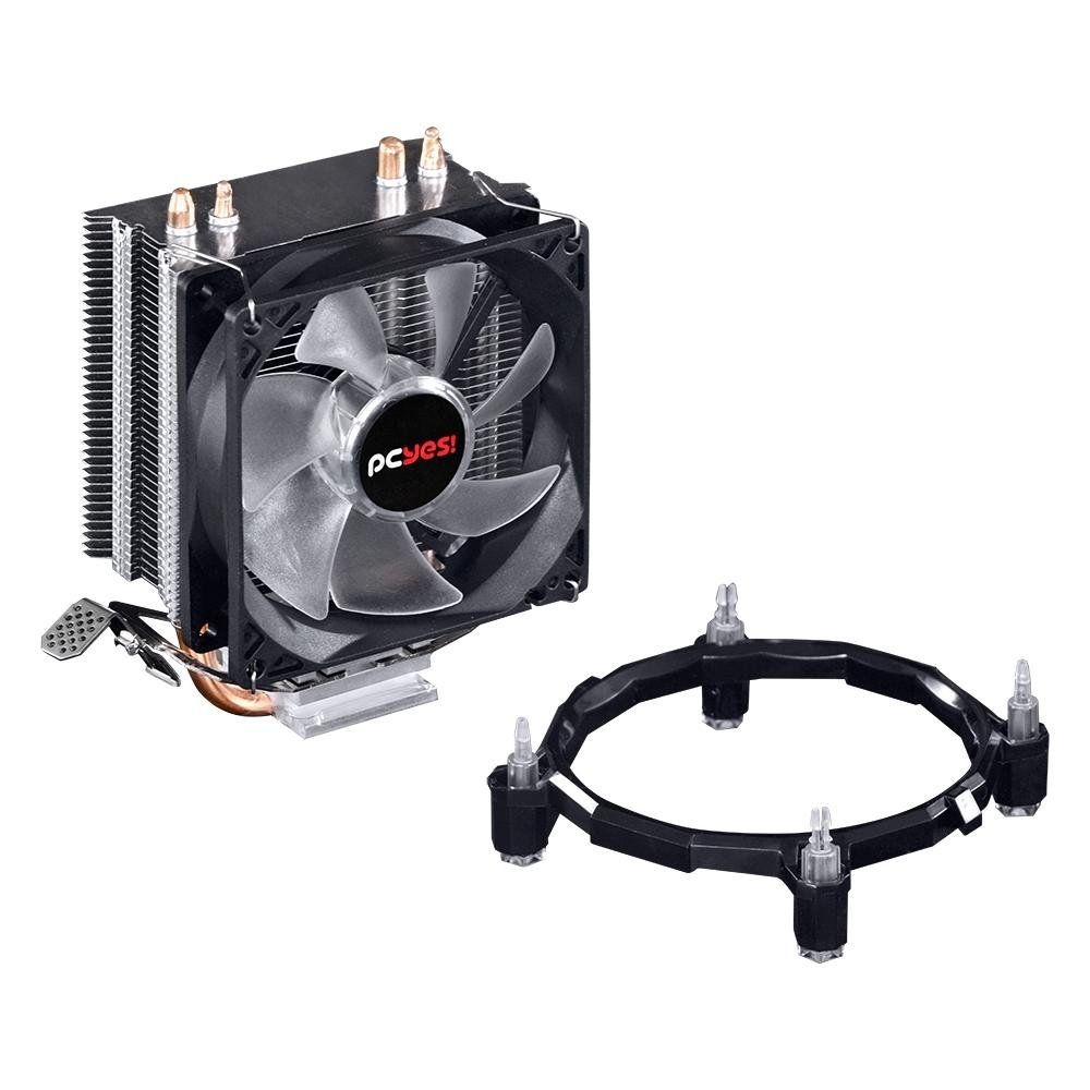 Imagem 3 de 6 do produto Cooler para Processador PCYES Zero K Z2 92mm LED Vermelho AMD/Intel - ACZK292LDV