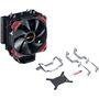 Cooler para Processador PCYES Zero K Z4 Vermelho 120mm sem LED AMD/Intel - ACZK4120