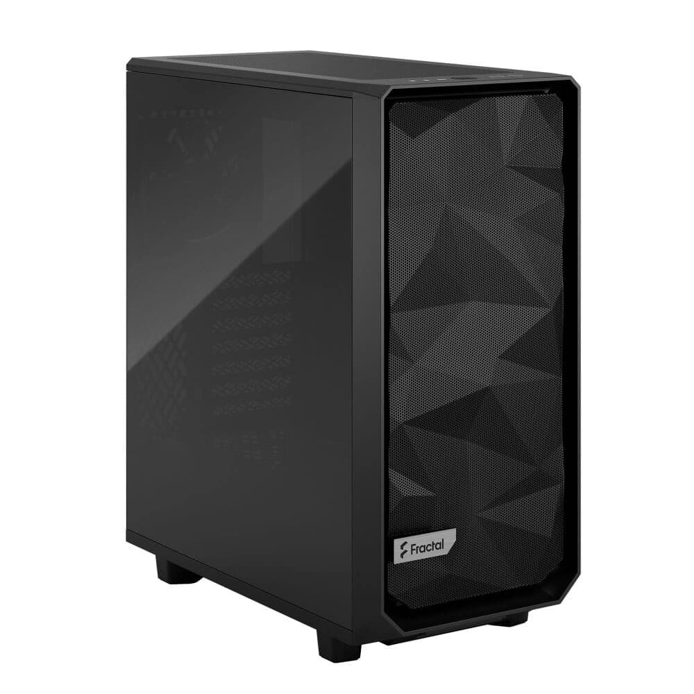Gabinete Gamer Fractal Design Meshify 2 Compact, Mid Tower, ATX, Lateral em Vidro, TG Dark Tint, Preto - FD-C-MES2C-02