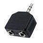 Adaptador de Áudio P2 para 2 P2, MD9, Preto - 4561