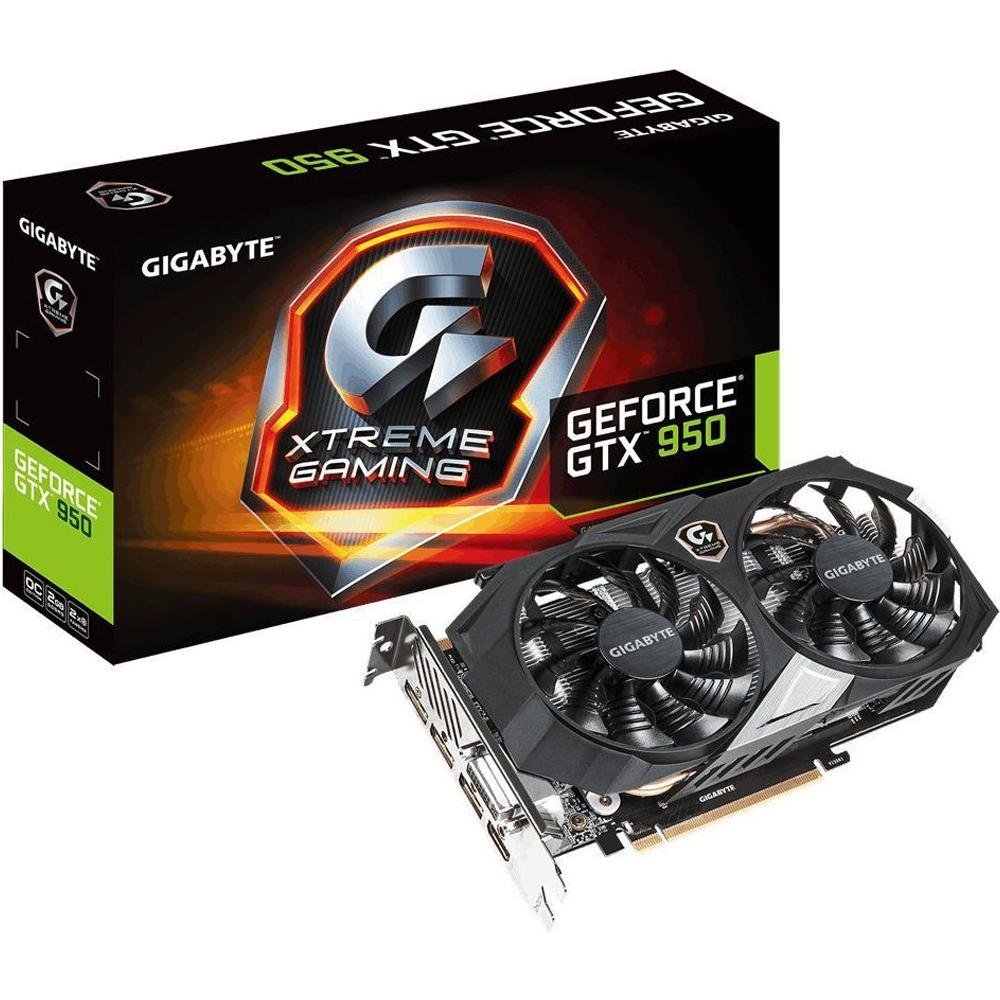 Placa de Vídeo VGA GigaByte GeForce GTX 950 2GB Xtreme Gaming DDR5 GV-N950XTREMEC-2GD