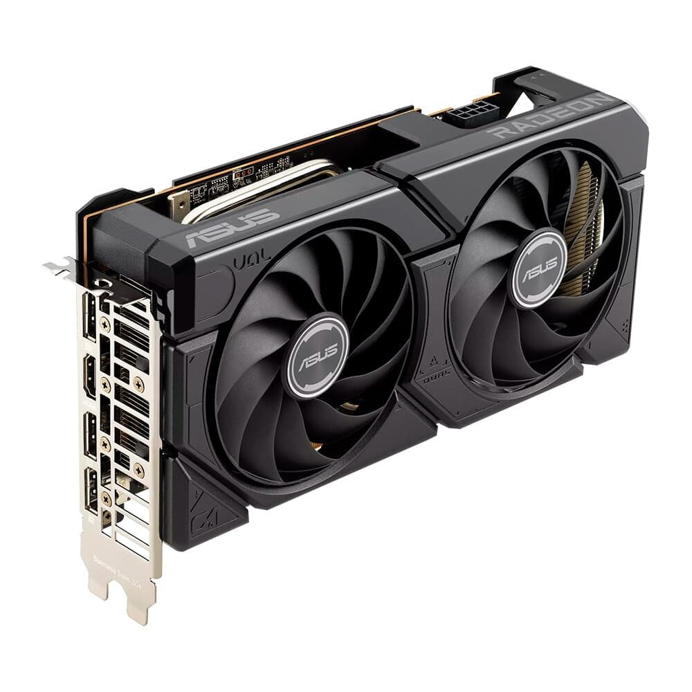 Placa de Vídeo DUAL RX 7600 O8G EVO AMD Radeon, 8GB GDDR6, 128 Bits, OpenGL 4.6 - 90YV0LD0-M0NA00 Placa de Vídeo DUAL RX 7600 O8G EVO AMD Radeon, 8GB GDDR6, 128 Bits, OpenGL 4.6 - 90YV0LD0-M0NA00