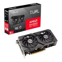 Kabum Placa de Vídeo DUAL RX 7600 O8G EVO AMD Radeon, 8GB GDDR6, 128 Bits, OpenGL 4.6 - 90YV0LD0-M0NA00 image