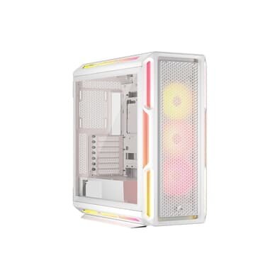Gabinete Gamer Corsair iCUE Link 5000T LX RGB, Mid-Tower, E-ATX, Vidro Temperado, 3x FANs, Branco - CC-9011299-WW