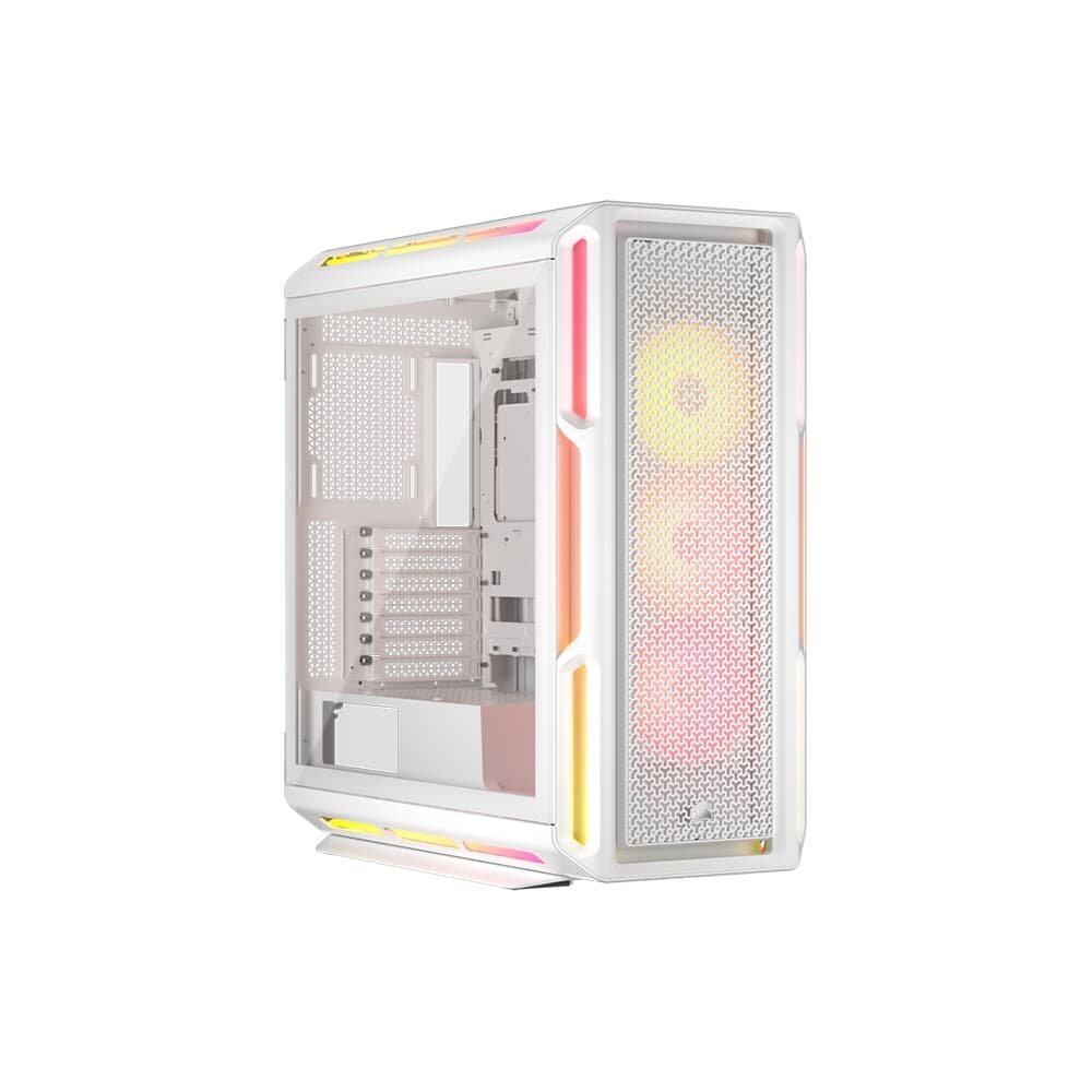Gabinete Gamer Corsair iCUE Link 5000T LX RGB, Mid-Tower, E-ATX, Vidro Temperado, 3x FANs, Branco - CC-9011299-WW