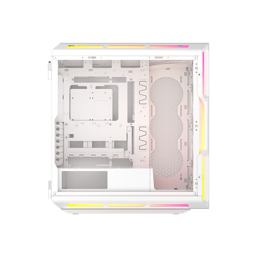 Gabinete Gamer ( Balão.info) Link 5000T LX RGB, Mid-Tower, E-ATX, Vidro Temperado, 3x FANs, Branco - CC-( Balão.info)-WW - view 8