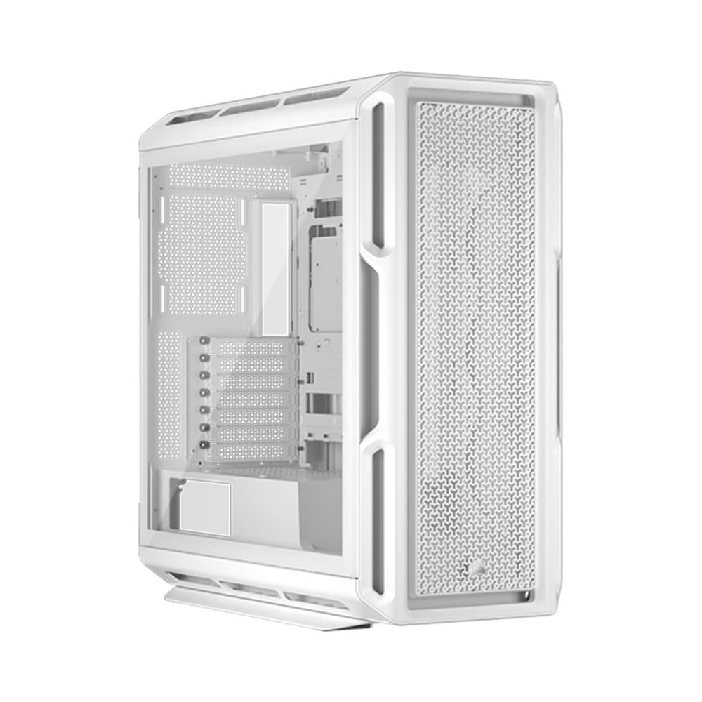 Gabinete Gamer Corsair 5000T Mid-Tower, E-ATX, Lateral em Vidro temperado, Sem FANs, Branco - CC-9011301-WW