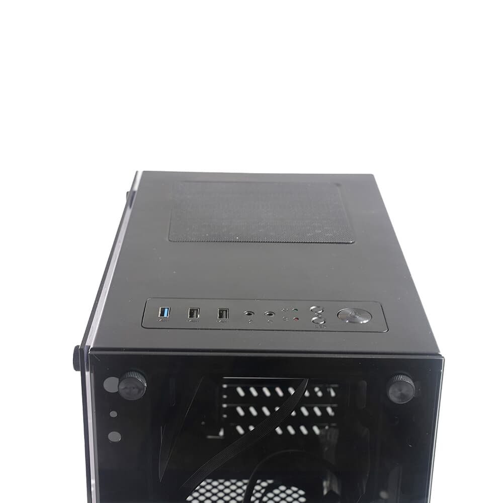 Gabinete Gamer c3Tech, Lateral e Frontral em Vidro, Mid Tower, Preto - MT-G110BK - view 4