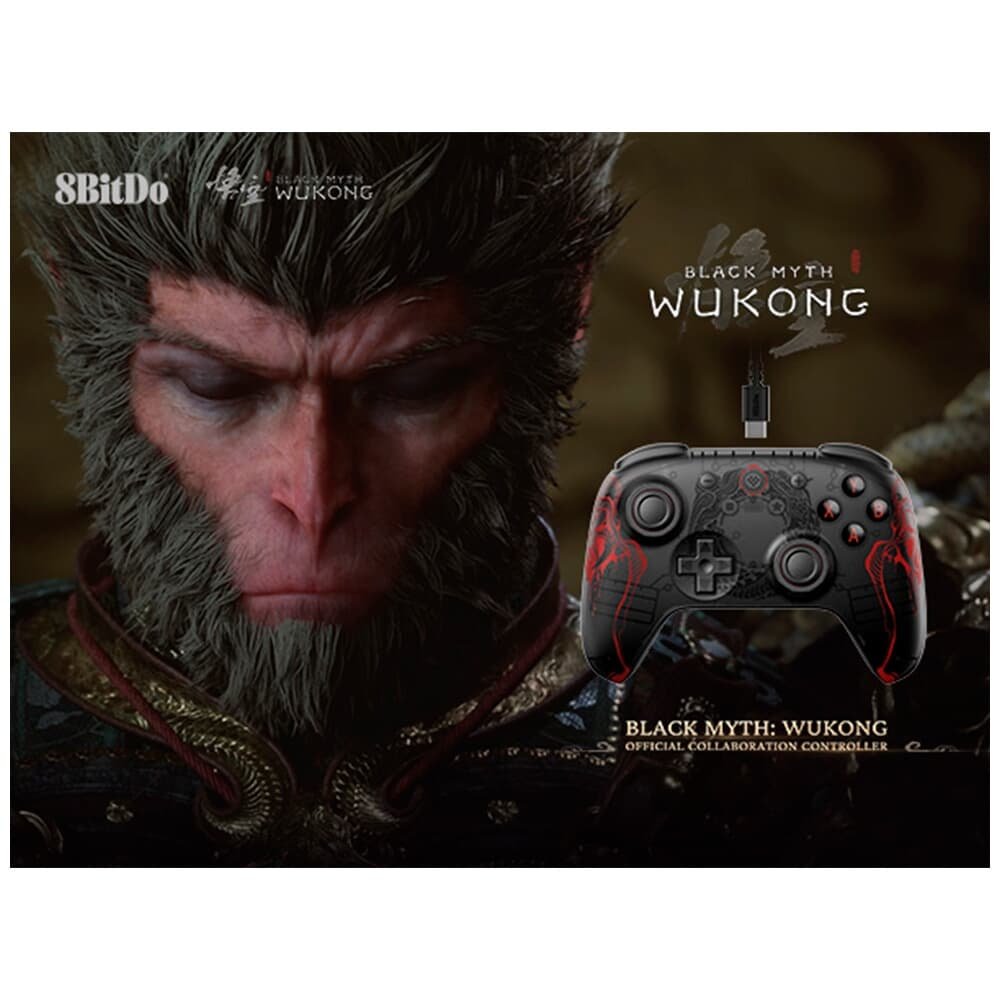 Imagem 10 de 11 do produto Controle Sem fio 8BitDo Ultimate 2C Black Myth Wukong, Preto - 81HD05