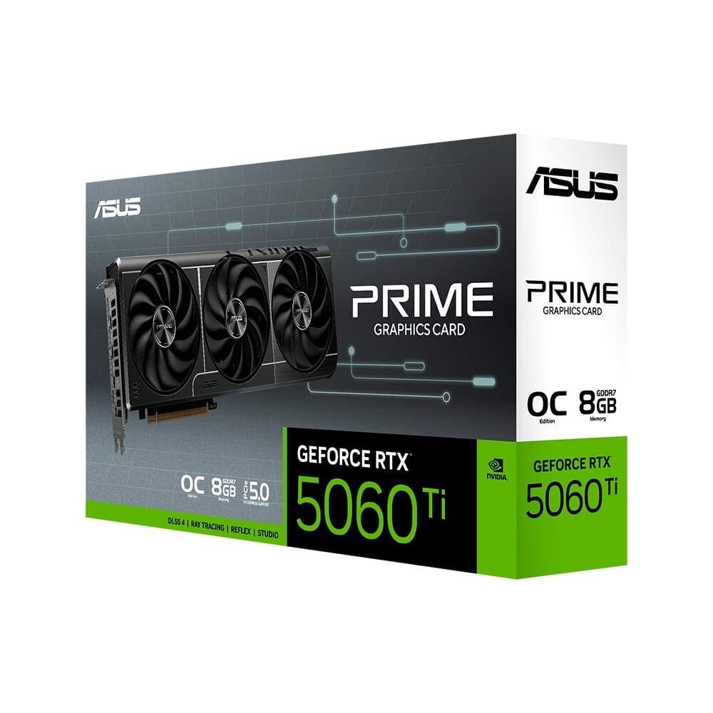 Placa de Vídeo Asus PRIME RTX 5060 TI O8G NVIDIA GeForce, 8GB, GDDR7, 2647MHz, 128bits, Triple Fan, DLSS 4, Ray Tracing - 90YV0MP0-M0NA00 - view 17