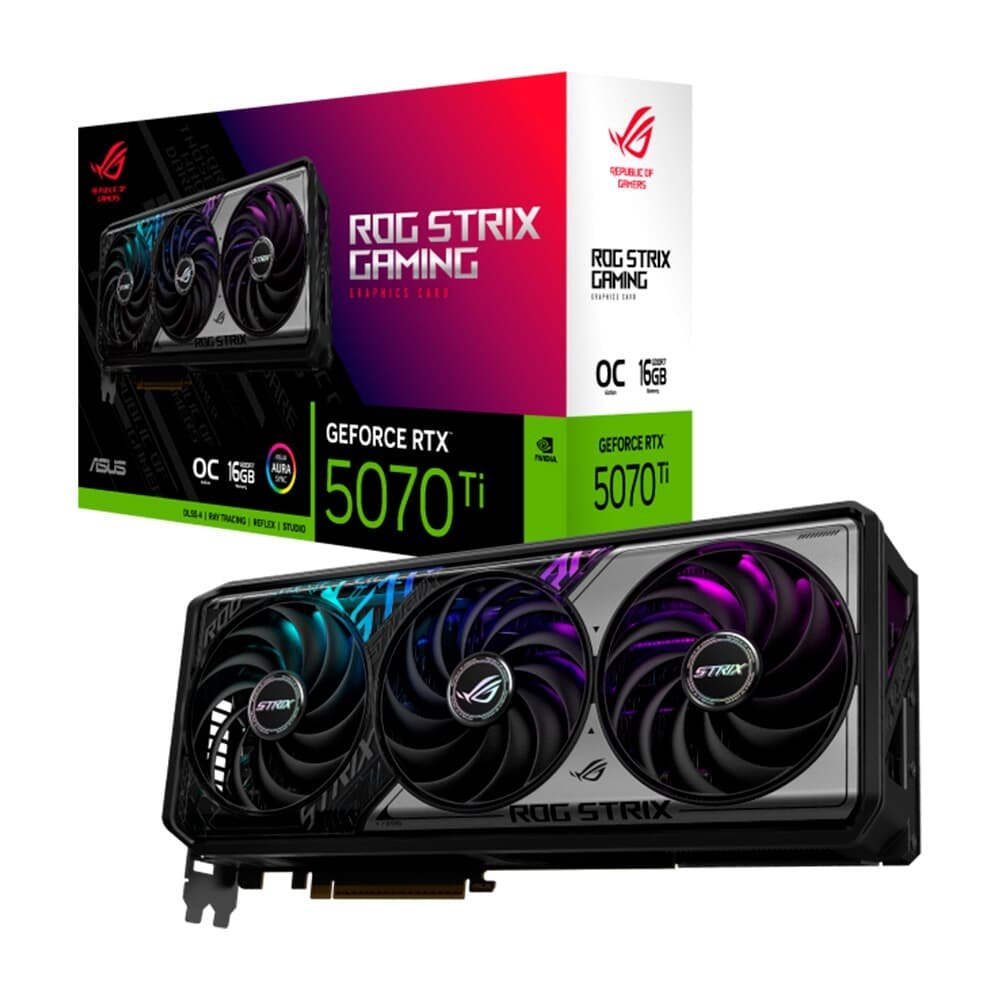 Placa de Vídeo Asus ROG STRIX RTX5070 TI | KaBuM!
