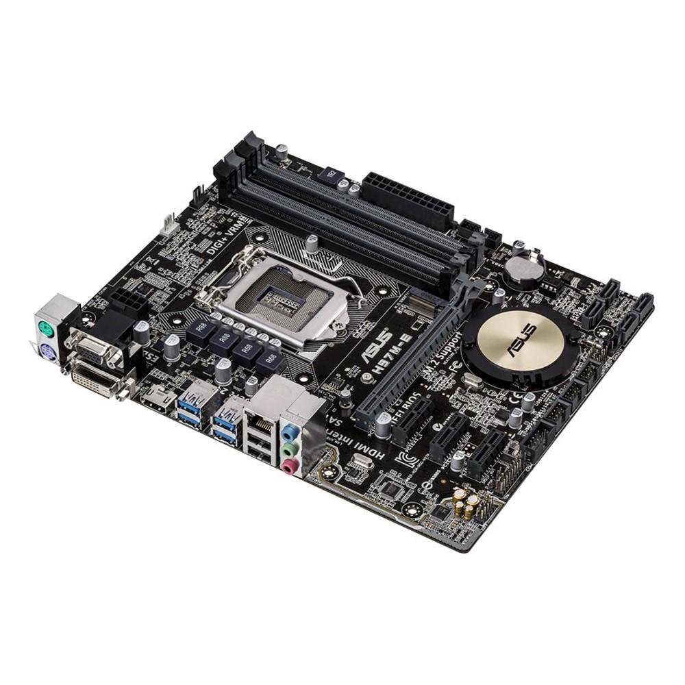 Placa Mãe Asus p/ Intel LGA 1150 mATX  H97M-E/CSM , 4xDDR3, HDMI/DVI/VGA, USB 3.0 PCIE 3.0