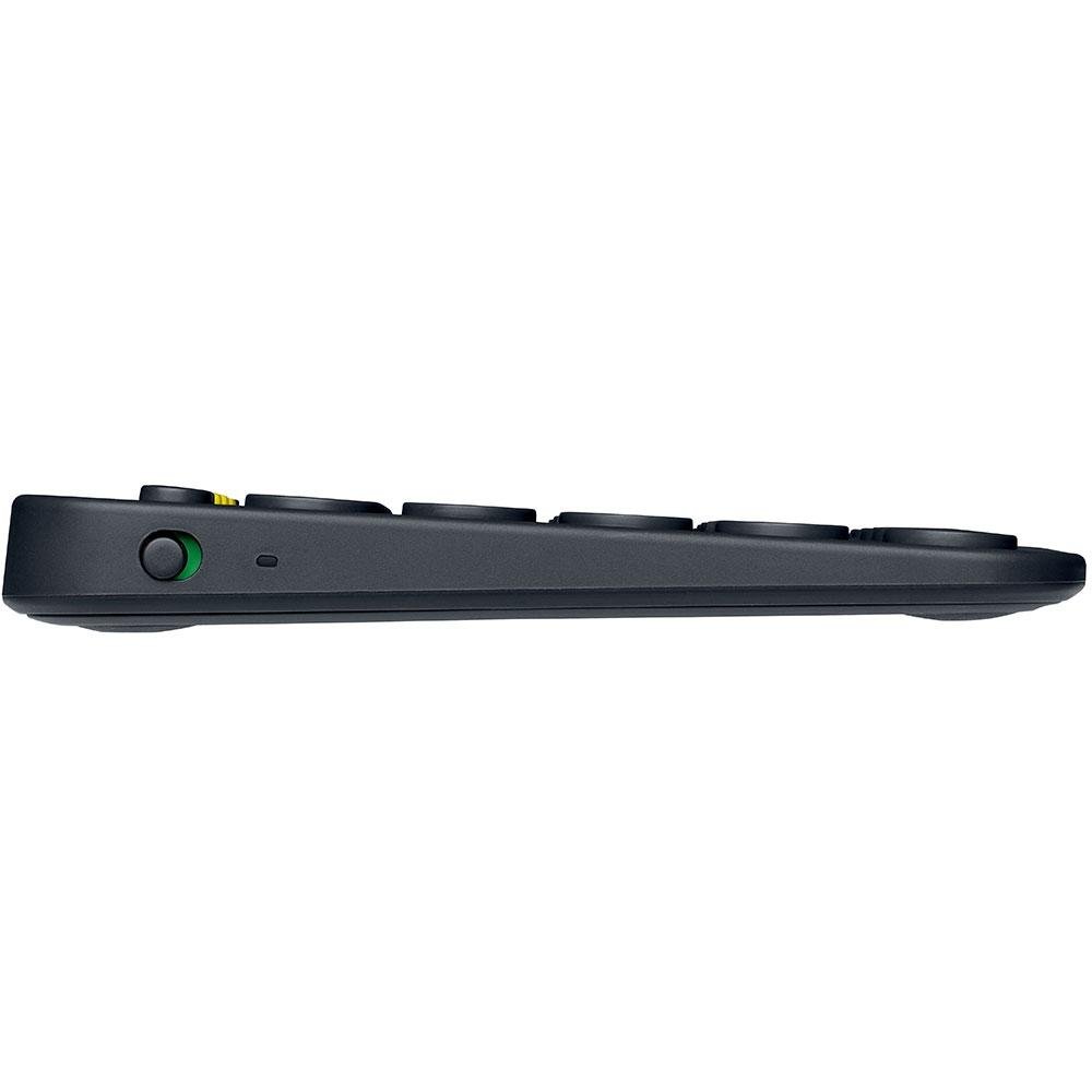 Teclado sem fio Logitech K380 com Bluetooth Easy-Switch para 3 dispositivos para PC, Mac, Chrome, Android, iOS, Apple TV, Cinza - 920-007564