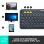 Teclado sem fio Logitech K380 com Bluetooth Easy-Switch para 3 dispositivos para PC, Mac, Chrome, Android, iOS, Apple TV, Cinza - 920-007564