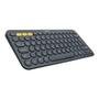 Teclado sem fio Logitech K380 com Bluetooth Easy-Switch para 3 dispositivos para PC, Mac, Chrome, Android, iOS, Apple TV, Cinza - 920-007564
