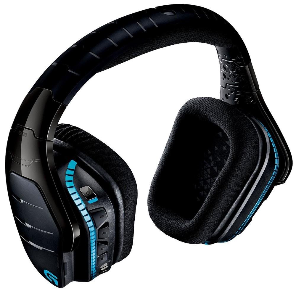 Headset Gamer Logitech G933 Artemis Spectrum Sem Fio RGB Lightsync 7.1 Dolby Surround Drivers Pro-G - 981-000585 Headset Gamer Logitech G933 Artemis Spectrum Sem Fio RGB Lightsync 7.1 Dolby Surround Drivers Pro-G - 981-000585