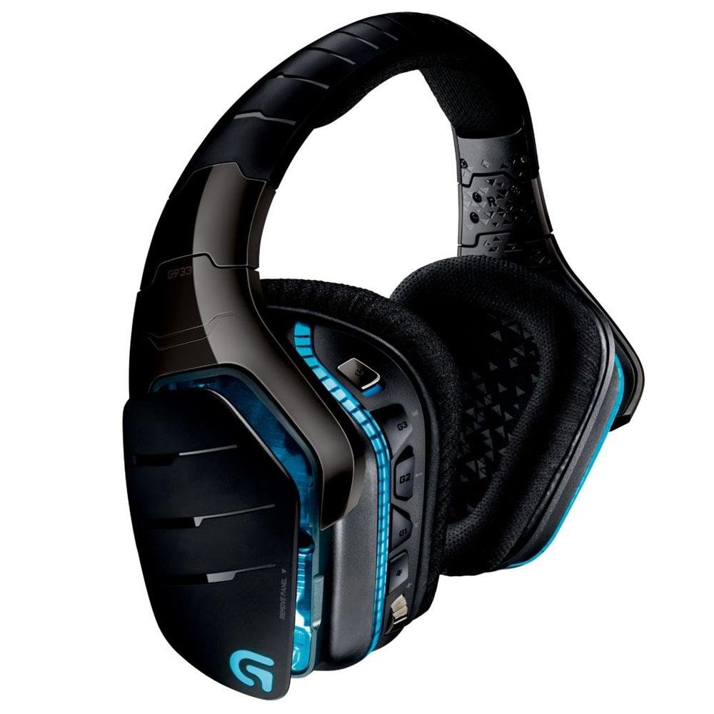 Headset Gamer Logitech G933 Artemis Spectrum Sem Fio RGB Lightsync 7.1 Dolby Surround Drivers Pro-G - 981-000585 Headset Gamer Logitech G933 Artemis Spectrum Sem Fio RGB Lightsync 7.1 Dolby Surround Drivers Pro-G - 981-000585