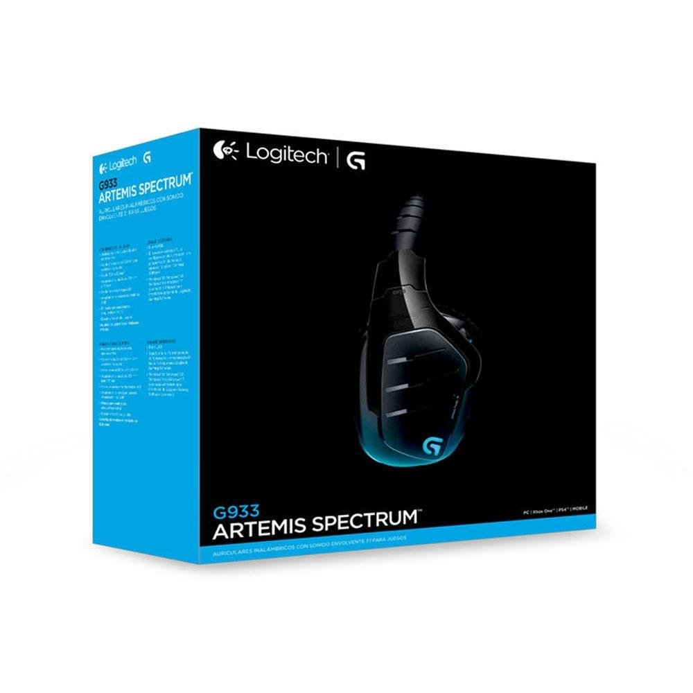 Headset Gamer Logitech G933 Artemis Spectrum Sem Fio RGB Lightsync 7.1 Dolby Surround Drivers Pro-G - 981-000585 Headset Gamer Logitech G933 Artemis Spectrum Sem Fio RGB Lightsync 7.1 Dolby Surround Drivers Pro-G - 981-000585