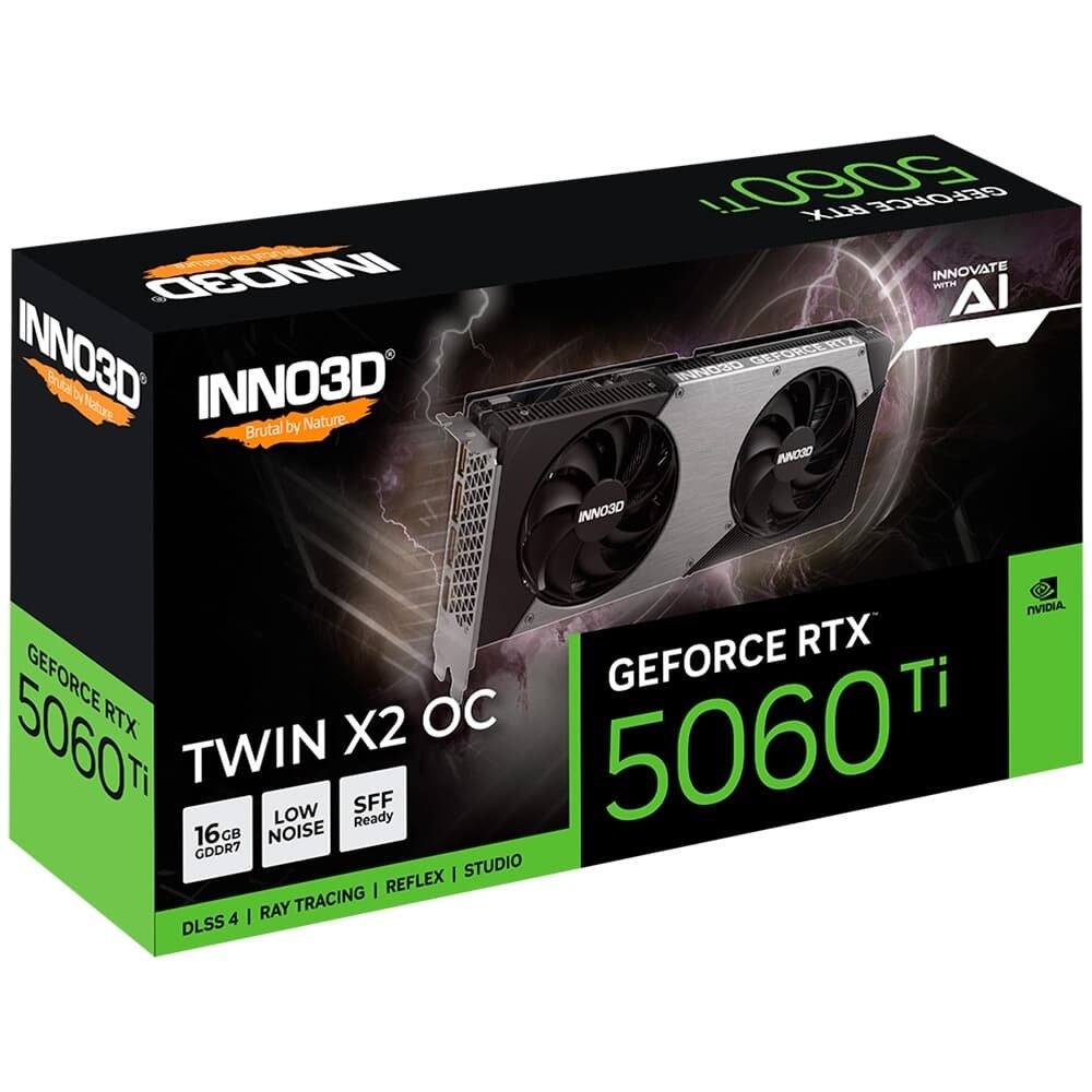 Placa de Video Inno3D RTX5060Ti Twin X2 OC | KaBuM