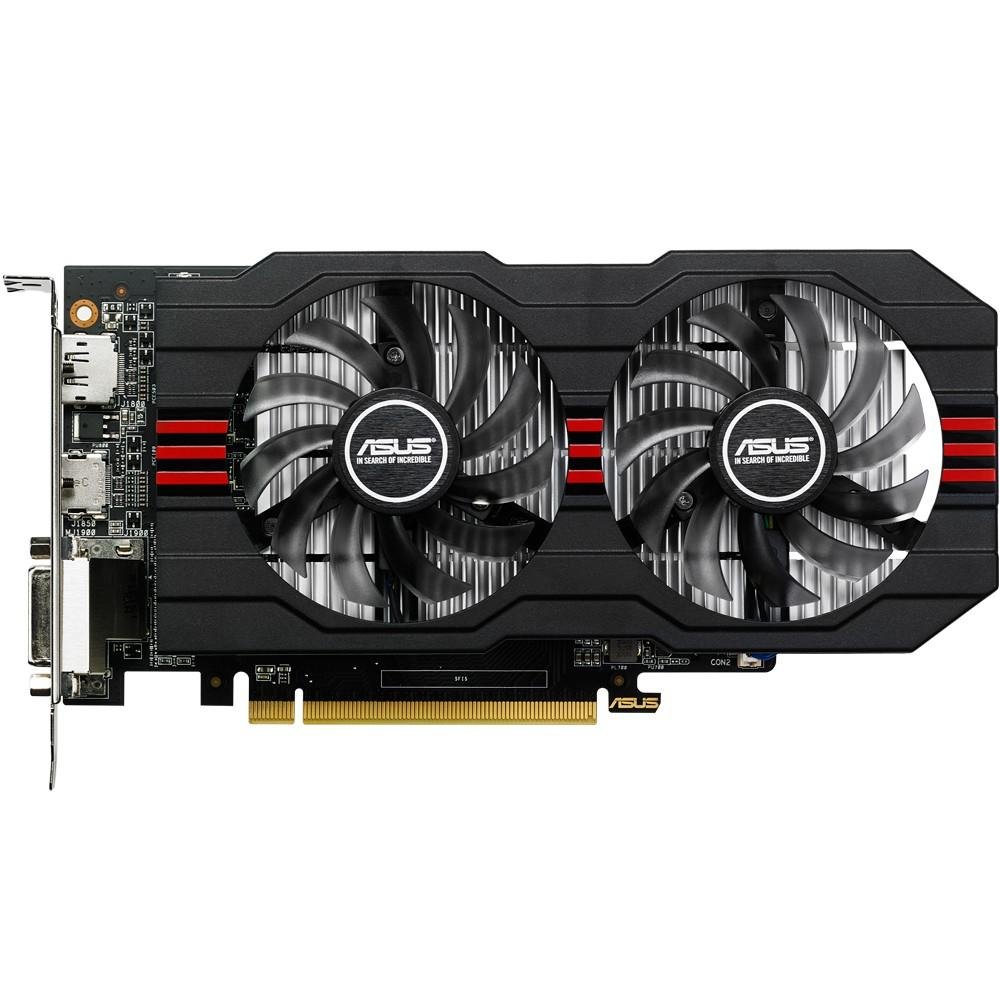 Placa de Vídeo VGA Asus AMD Radeon R7 360 2GB OC DDR5 R7360-OC-2GD5-V2 - 90YV08E4-M0NA00