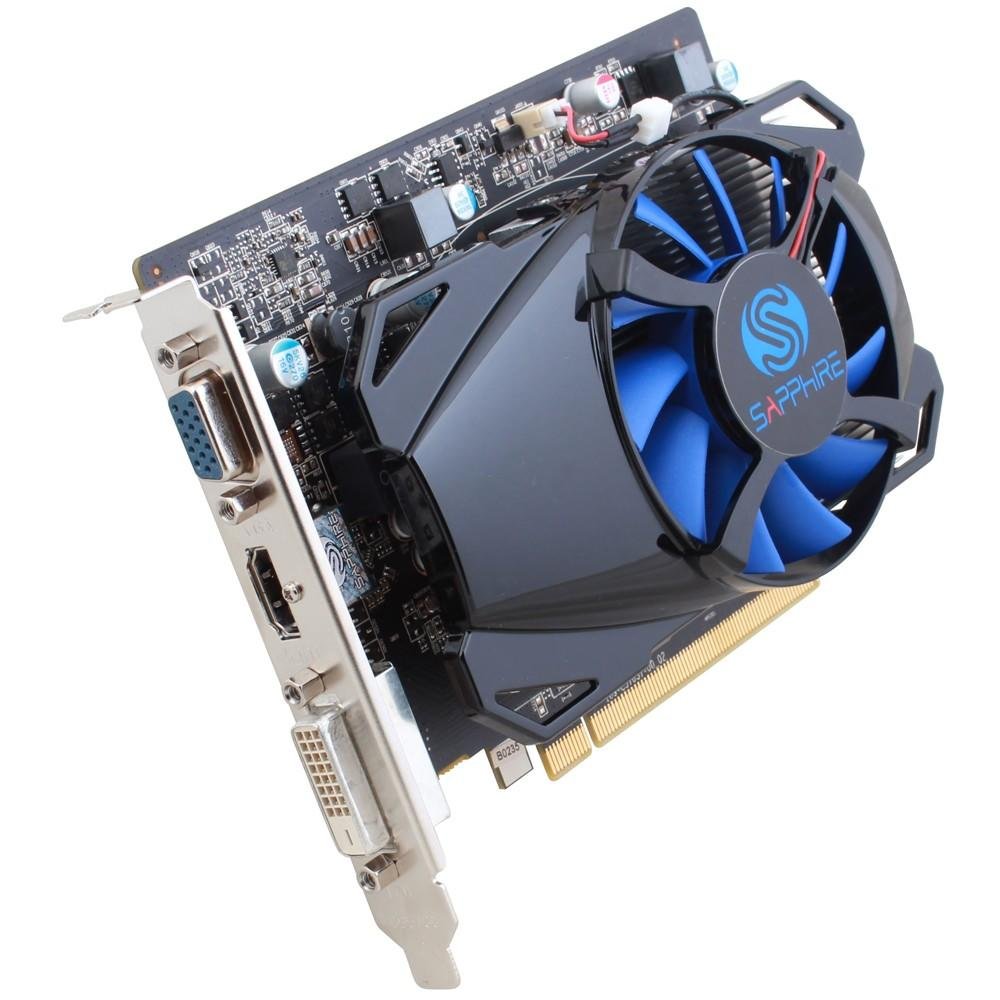 Placa de Vídeo VGA AMD Sapphire Radeon R7 250 2GB DDR5 512 Stream Processors Edition PCI-E 3.0 11215-20-20G