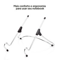 Suporte Octoo UpTable V2 p/ Notebook Cromado