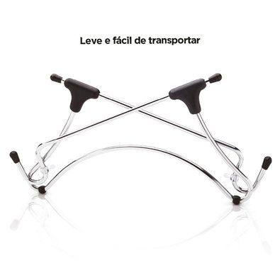 Suporte Octoo UpTable V2 p/ Notebook Cromado