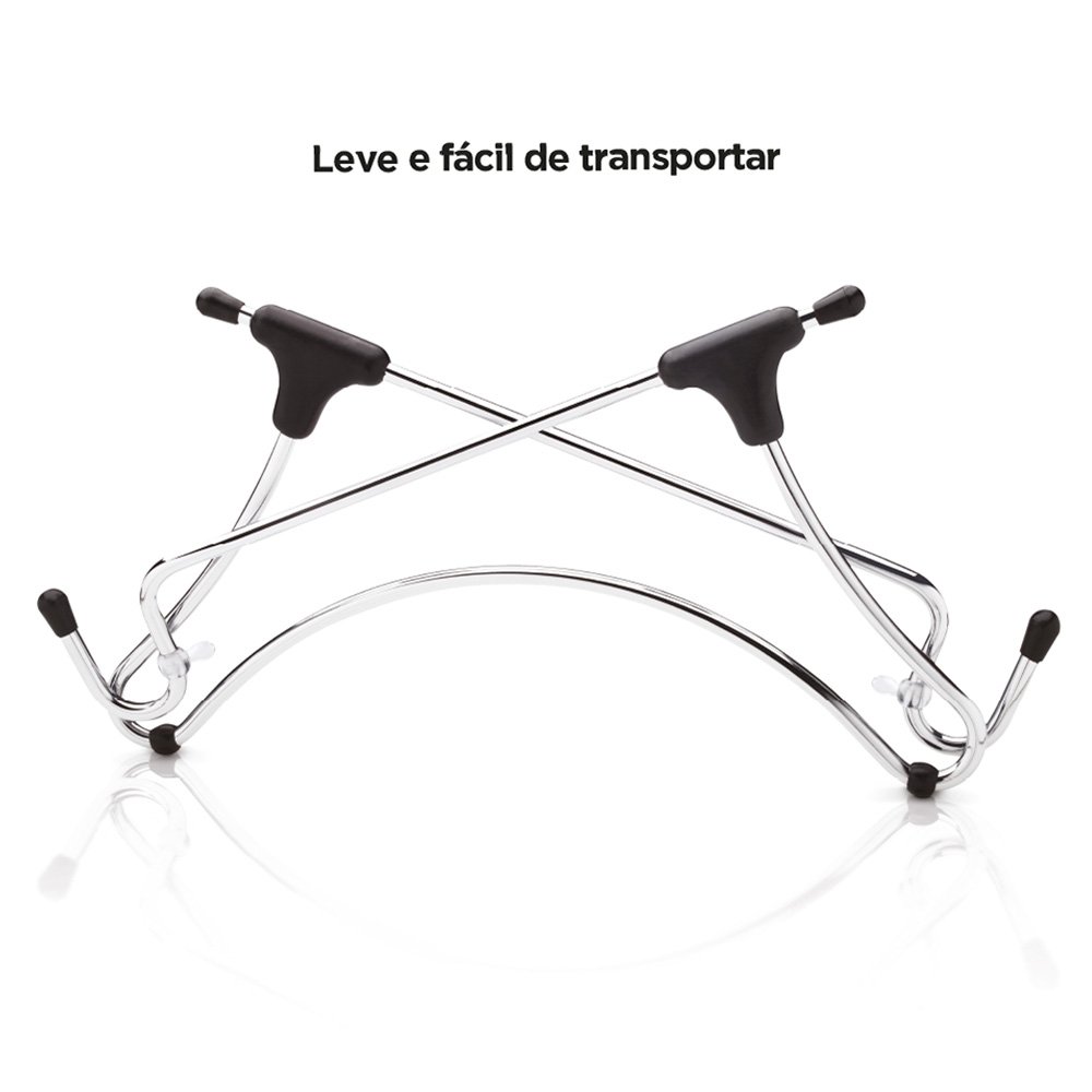 Imagem 7 de 7 do produto Suporte Octoo UpTable V2 p/ Notebook Cromado