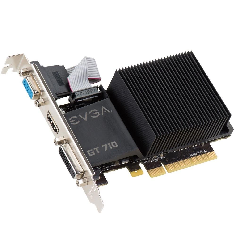 Placa de Video EVGA NVIDIA GeForce GT 710 1GB, DDR3 - 01G-P3-2710-KR