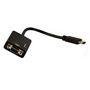 Cabo Adaptador Plus Data HDMI Macho x VGA Fêmea com Áudio 807