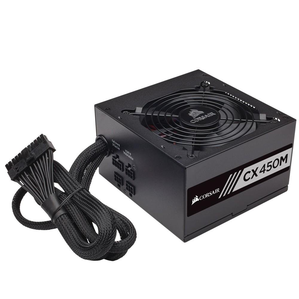 Imagem 3 de 3 do produto Fonte Corsair CX450M, 450W, 80 Plus Bronze, Semi Modular, Sem Cabos, Preto - CP-9020101
