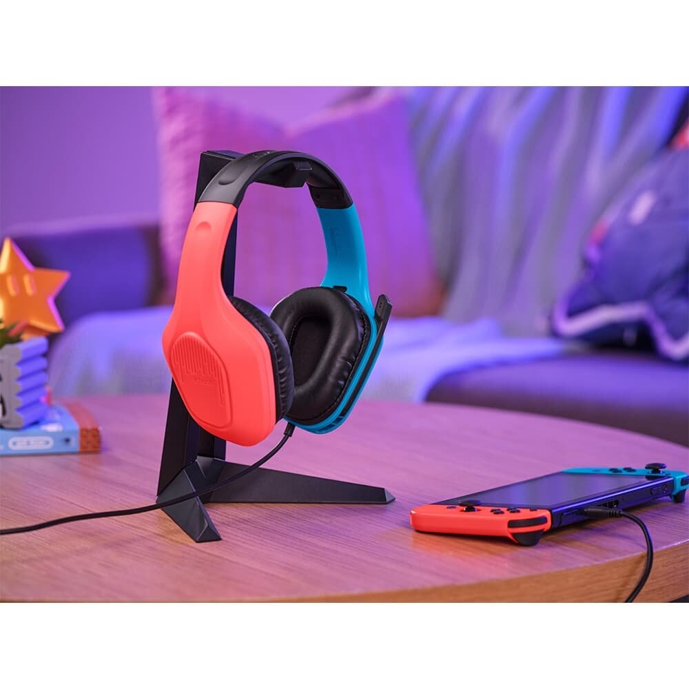 Headset Gamer GXTrust 416S Zirox para Nintendo Switch, P3, Design Leve, Azul e Vermelho - ( Balão.info - foto 11