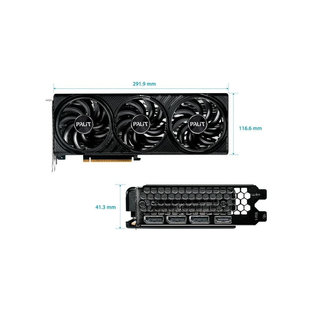 Imagem 11 de 11 do produto Placa de Vídeo Palit GeForce RTX5060Ti INFINITY 3 NVIDIA GeForce, 16GB GDDR7, 128bit, FP4 e DLSS 4, Ray Tracing - NE7506T019T1-GB2061S