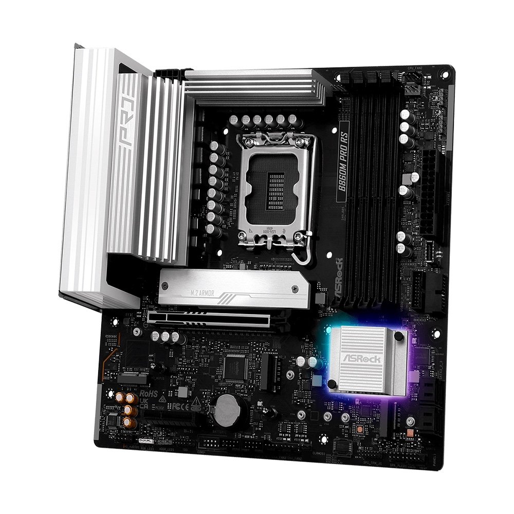 Placa-Mãe ASRock B860M Pro RS, Intel LGA 1851 B860, mATX, DDR5 - 90-MXBRP0-A0UAYZ - view 5