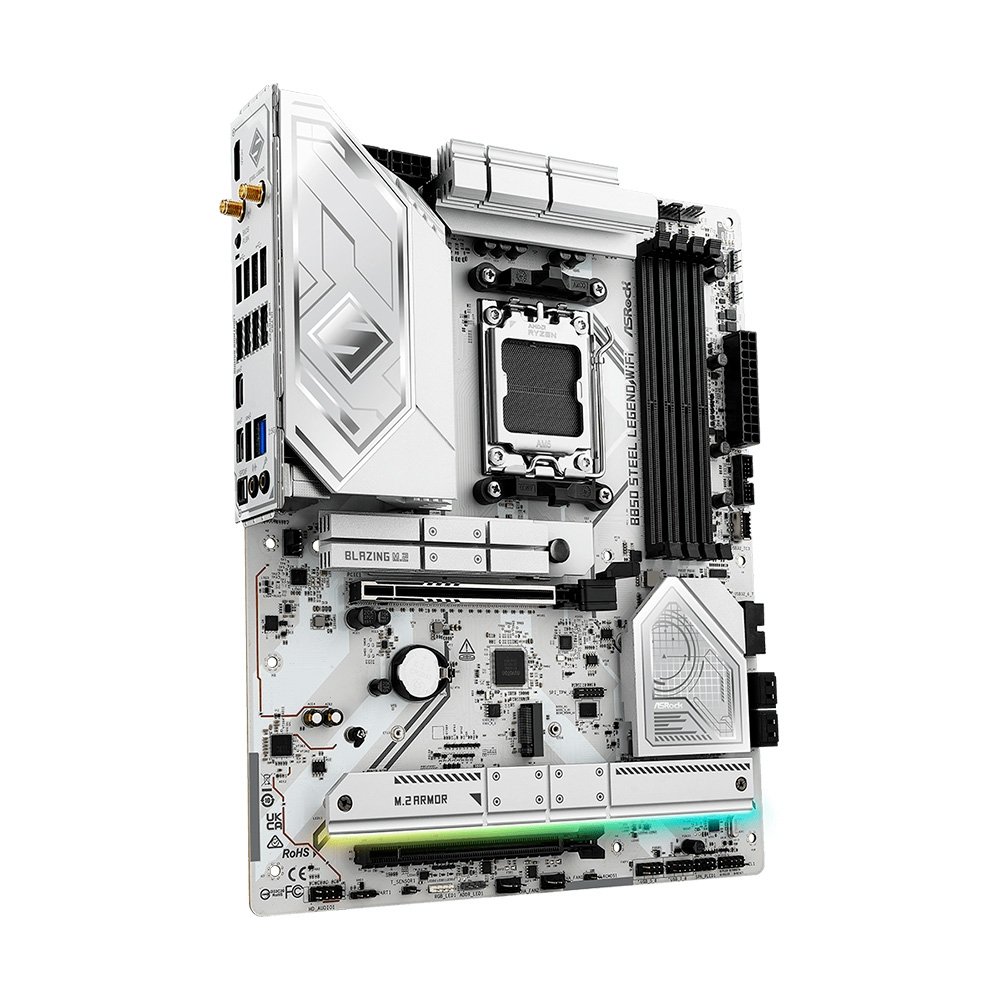 Placa-Mãe ASRock B850 Steel Legend WiFi, Ryzen B850, ATX, DDR5 - 90-MXBQS0-A0UAYZ - view 4