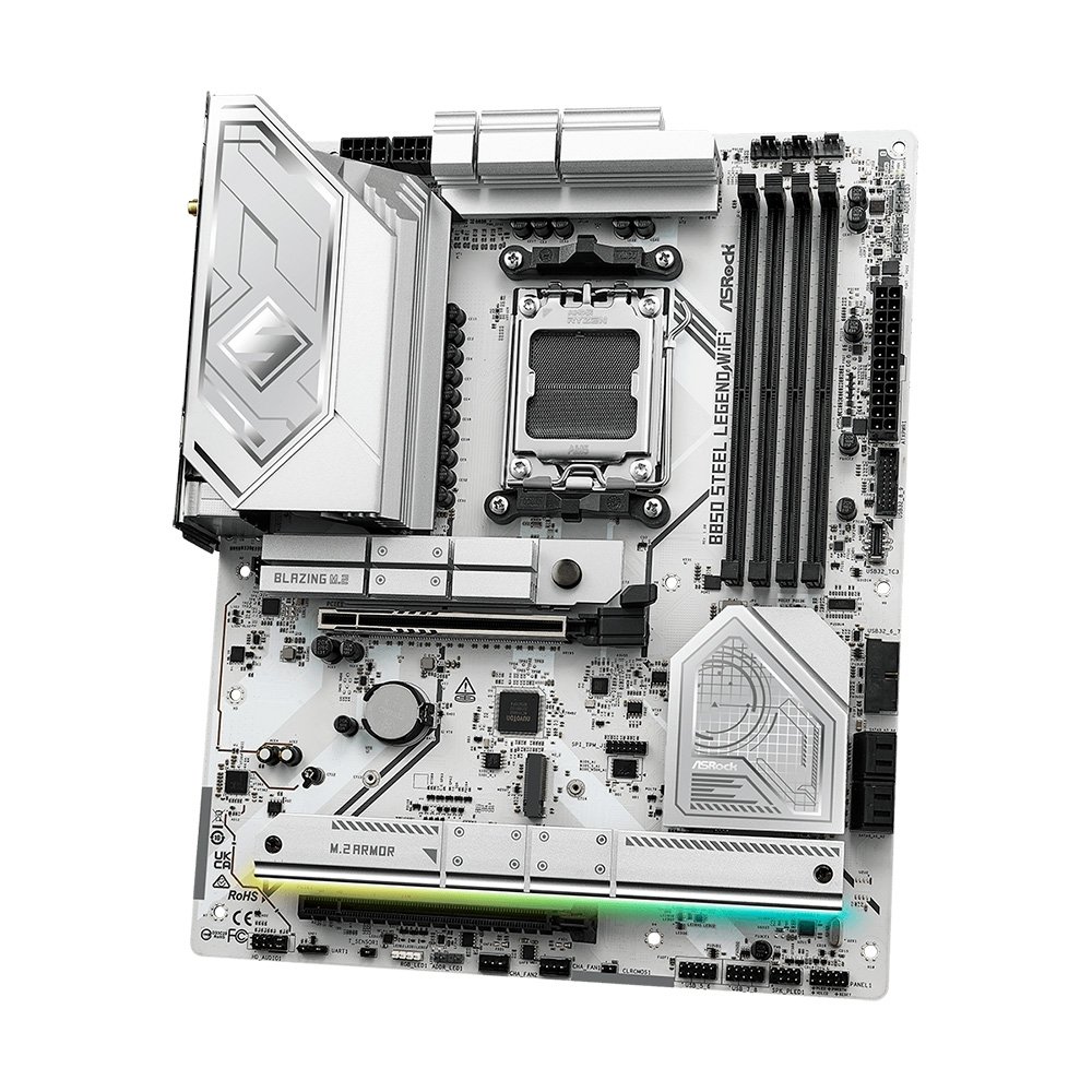 Placa-Mãe ASRock B850 Steel Legend WiFi, Ryzen B850, ATX, DDR5 - 90-MXBQS0-A0UAYZ - view 2