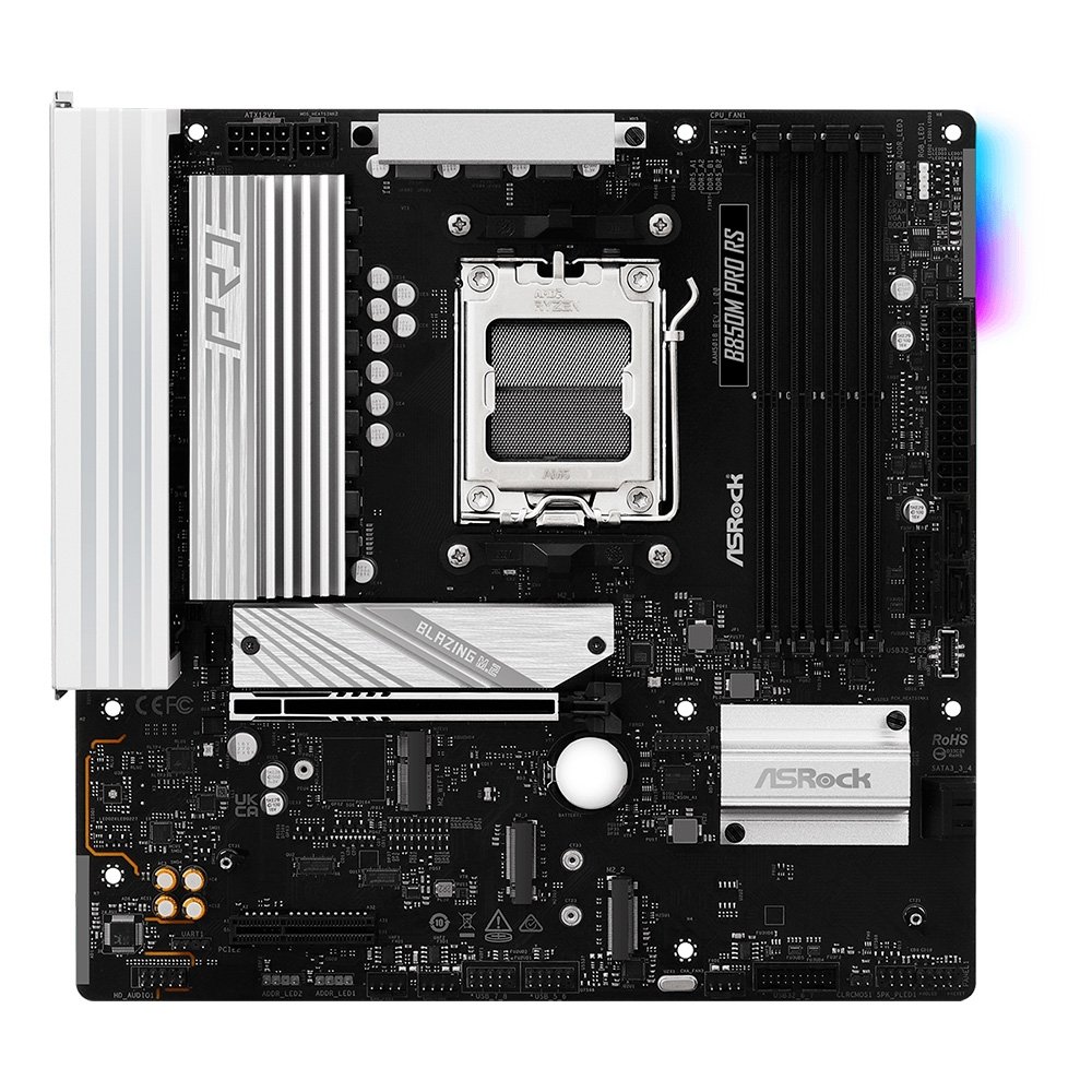 Placa-Mãe ASRock B850M Pro RS AMD, Ryzen B850, mATX , DDR5 - 90-MXBR60-A0UAYZ - view 2