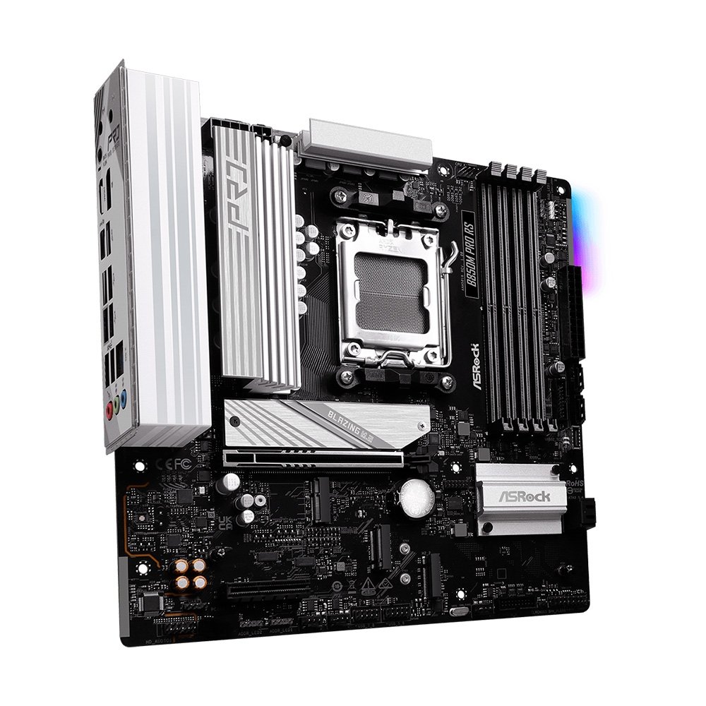 Placa-Mãe ASRock B850M Pro RS AMD, Ryzen B850, mATX , DDR5 - 90-MXBR60-A0UAYZ - view 3