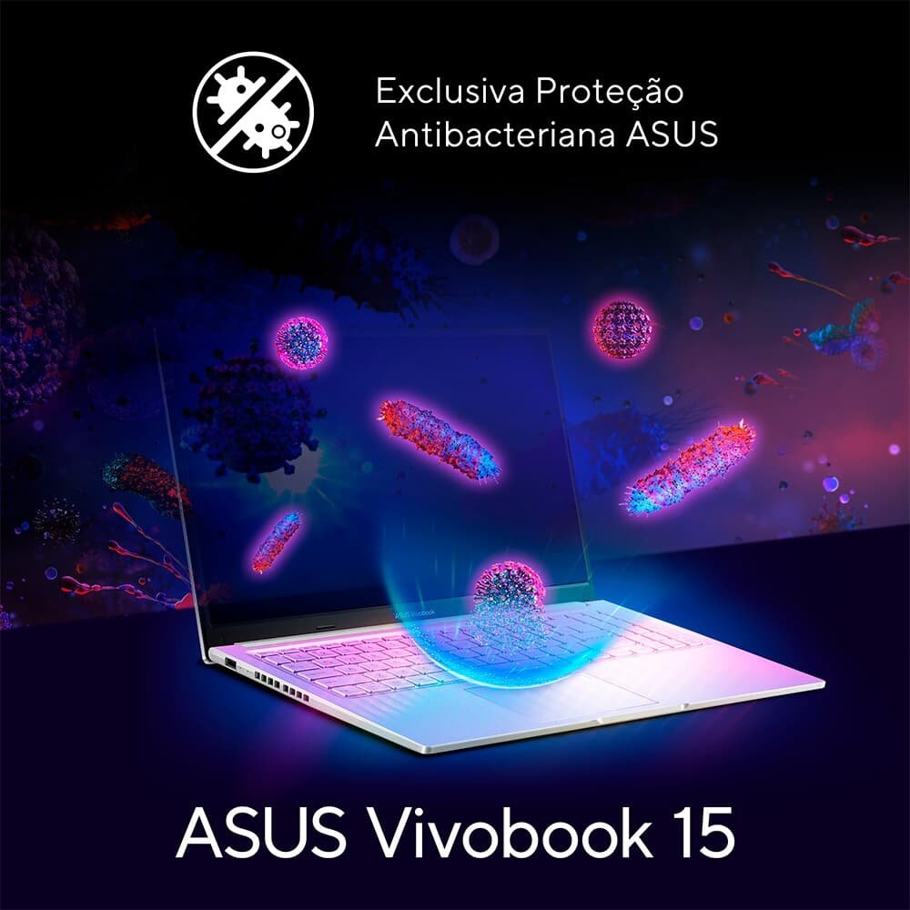 Notebook ASUS Vivobook 15 M1502, AMD Ryzen 7 5825U, 16GB RAM, 512 GB SSD, KeepOS, Tela 15.6, FHD, Cool Silver - M1502YA-NJ612 - view 11