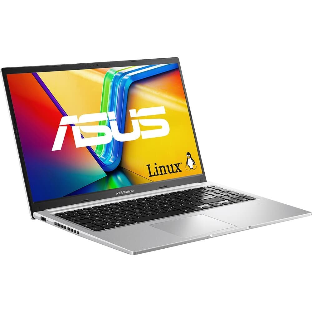Notebook ASUS Vivobook 15 M1502, AMD Ryzen 7 5825U, 16GB RAM, 512 GB SSD, KeepOS, Tela 15.6, FHD, Cool Silver - M1502YA-NJ612
